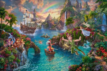 150の主題の芸術作品 Painting - ディズニー ピーターパン ネバーランド TK Disney